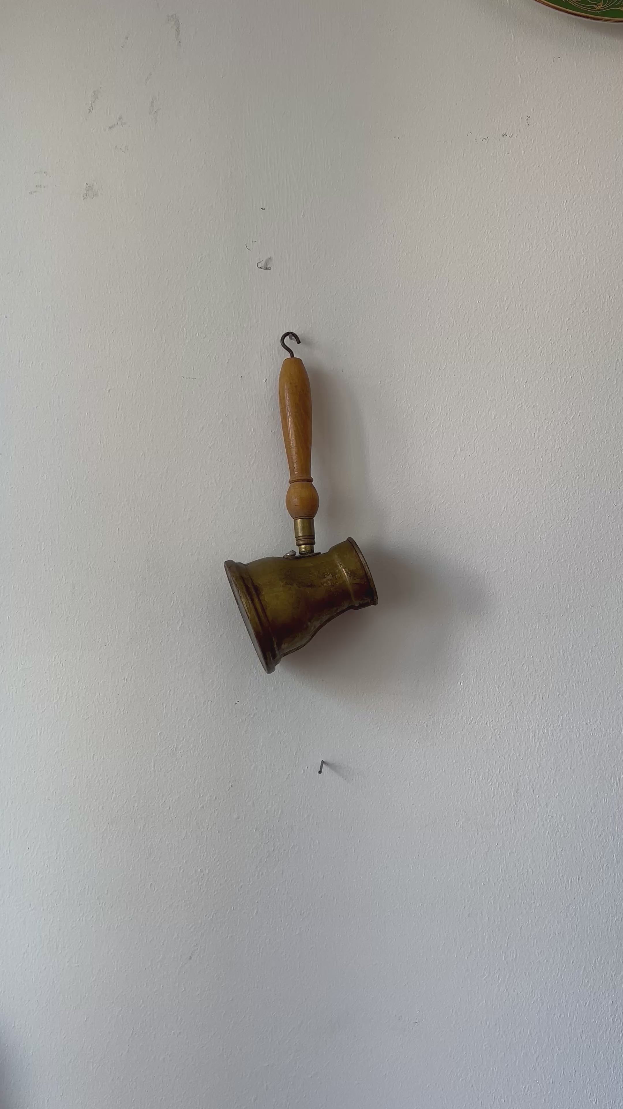 Antique Yugoslavian Brass Coffee Pot